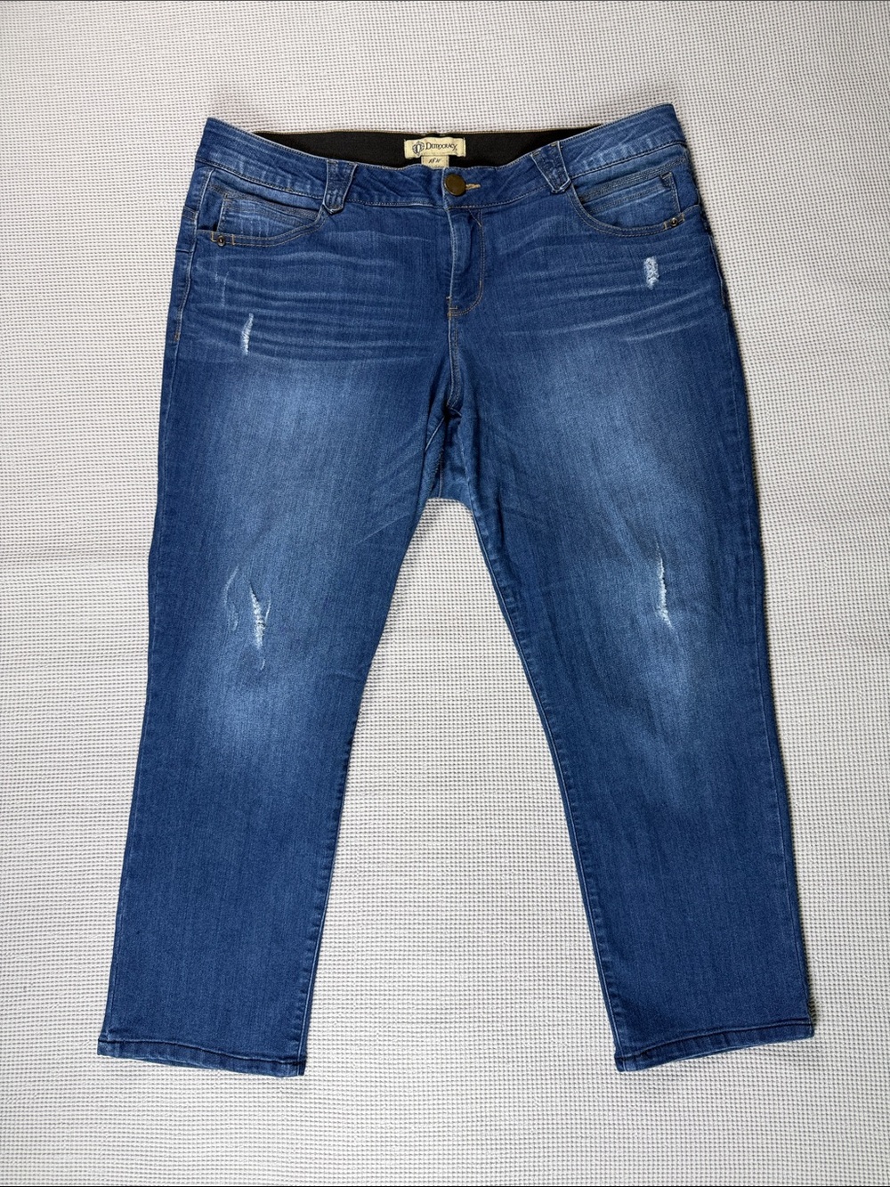 Democracy “Ab Solution” Distressed Crop Jean 18W